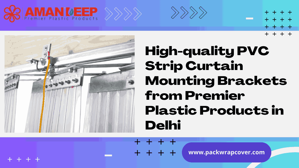 PVC strip curtain mounting brackets